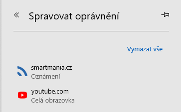 Jak se v MS Edge zbavit otravné hlášky "Přepnutí webu na celou obrazovku (tento režim ukončíte stisknutím Esc)", obr. 5