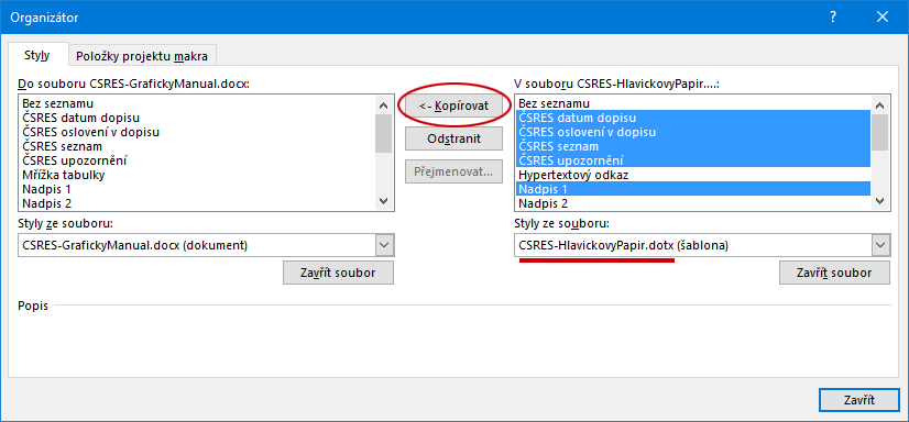 Jak Kopírovat styl ve Wordu?