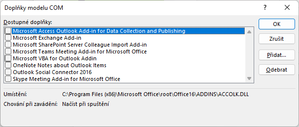 MS Outlook - jak zrychlit nejen otevírání událostí z kalendáře, obr. 2